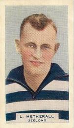 1933 Godfrey Phillips Victorian Footballers (A Series of 50) #19 Len Metherell Front
